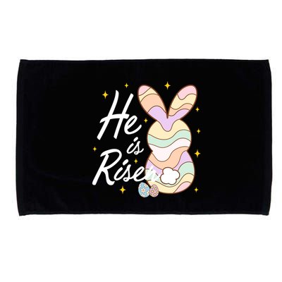 Retro He Is Risent Easter Sunday Microfiber Hand Towel