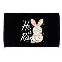 Retro He Is Risent Easter Sunday Microfiber Hand Towel