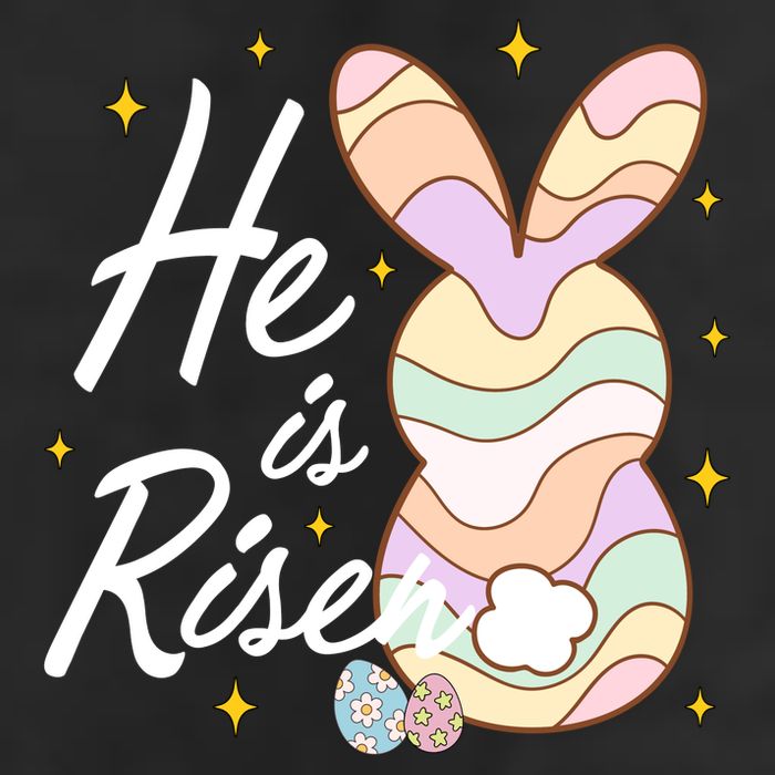 Retro He Is Risent Easter Sunday Microfiber Hand Towel