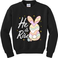 Retro He Is Risent Easter Sunday Kids Sweatshirt