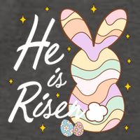 Retro He Is Risent Easter Sunday Vector Backpack