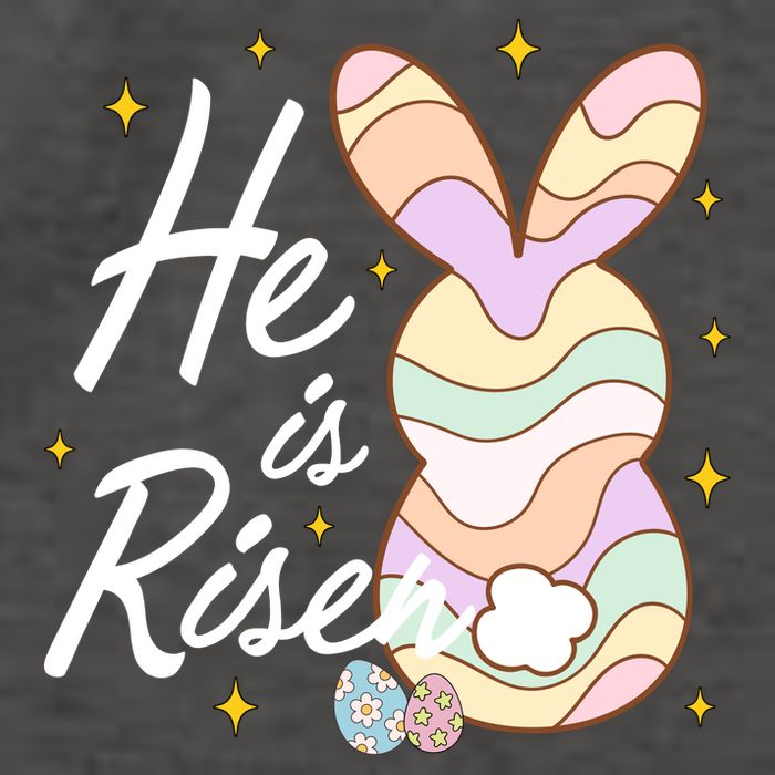 Retro He Is Risent Easter Sunday Vector Backpack