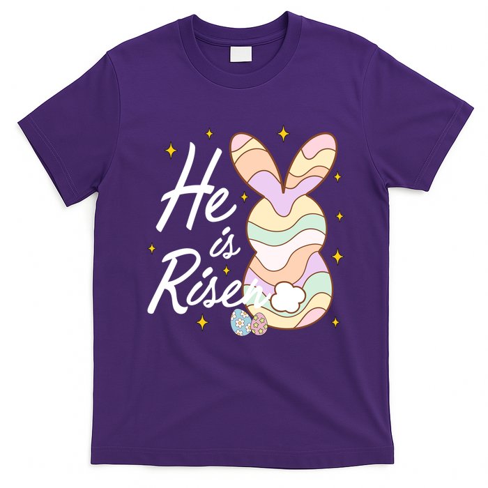 Retro He Is Risent Easter Sunday T-Shirt