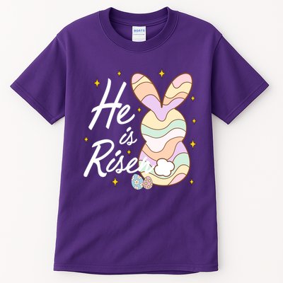 Retro He Is Risent Easter Sunday Tall T-Shirt