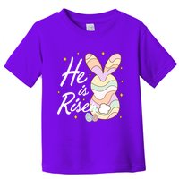 Retro He Is Risent Easter Sunday Toddler T-Shirt
