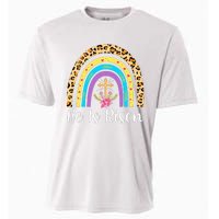 Rainbow He Is Risen Leopard Christian Jesus Happy Easter Day Cooling Performance Crew T-Shirt