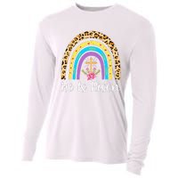 Rainbow He Is Risen Leopard Christian Jesus Happy Easter Day Cooling Performance Long Sleeve Crew