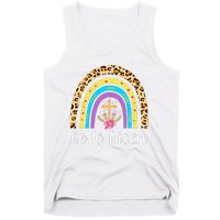 Rainbow He Is Risen Leopard Christian Jesus Happy Easter Day Tank Top