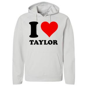 Red Heart I Love Taylor Performance Fleece Hoodie