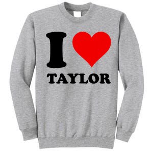 Red Heart I Love Taylor Tall Sweatshirt