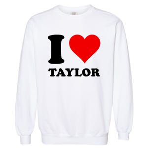 Red Heart I Love Taylor Garment-Dyed Sweatshirt