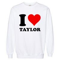 Red Heart I Love Taylor Garment-Dyed Sweatshirt