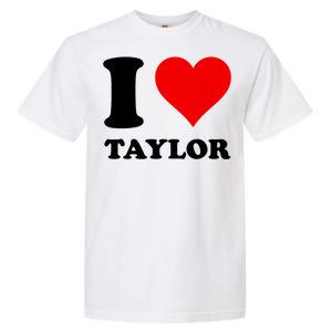 Red Heart I Love Taylor Garment-Dyed Heavyweight T-Shirt