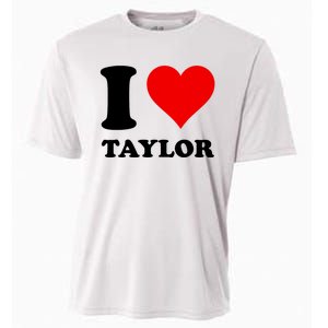 Red Heart I Love Taylor Cooling Performance Crew T-Shirt