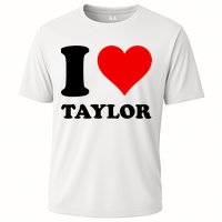 Red Heart I Love Taylor Cooling Performance Crew T-Shirt