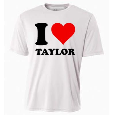 Red Heart I Love Taylor Cooling Performance Crew T-Shirt