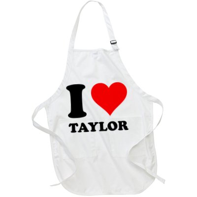 Red Heart I Love Taylor Apron
