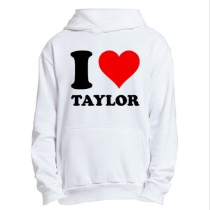 Red Heart I Love Taylor Urban Pullover Hoodie