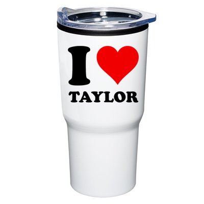 Red Heart I Love Taylor Tumbler