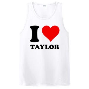 Red Heart I Love Taylor PosiCharge Competitor Tank