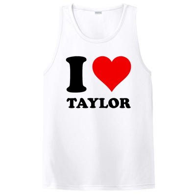 Red Heart I Love Taylor PosiCharge Competitor Tank