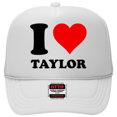 Red Heart I Love Taylor Trucker Hat