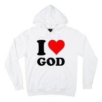 Red Heart I Love God Hoodie