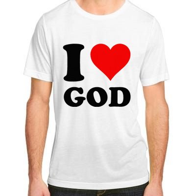 Red Heart I Love God Adult ChromaSoft Performance T-Shirt