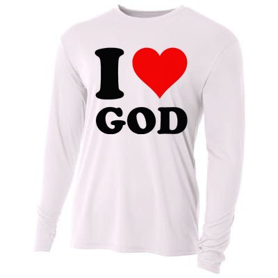 Red Heart I Love God Cooling Performance Long Sleeve Crew