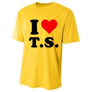 Red Heart I Love TS Performance Sprint T-Shirt