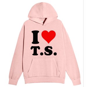 Red Heart I Love TS Urban Pullover Hoodie