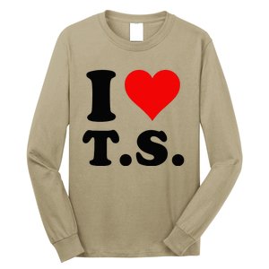 Red Heart I Love TS Long Sleeve Shirt