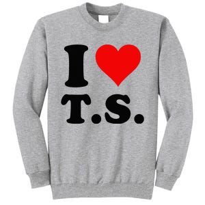 Red Heart I Love TS Tall Sweatshirt