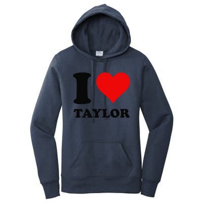 Red Heart I Love Taylor Women's Pullover Hoodie