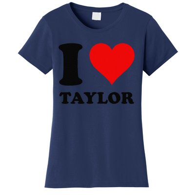 Red Heart I Love Taylor Women's T-Shirt