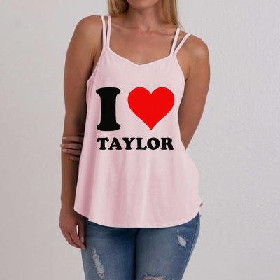 Red Heart I Love Taylor Women's Strappy Tank