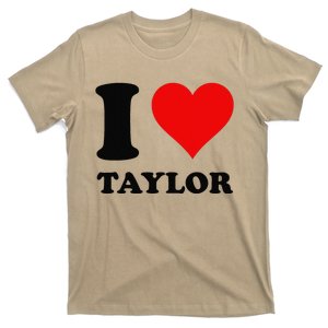 Red Heart I Love Taylor T-Shirt