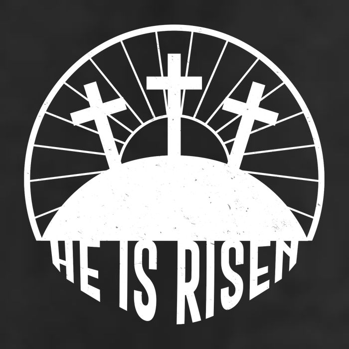 Retro He is Risen Emblem Celebrating Easter Cool Comfort Performance Bucket Hat