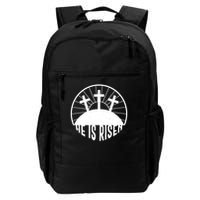 Retro He is Risen Emblem Celebrating Easter Backpack