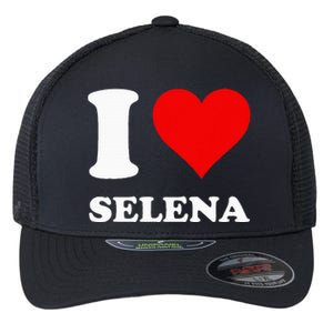 Red Heart I Love Selena Flexfit Unipanel Trucker Cap