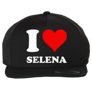 Red Heart I Love Selena Wool Snapback Cap