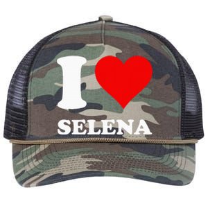 Red Heart I Love Selena Retro Rope Trucker Hat Cap