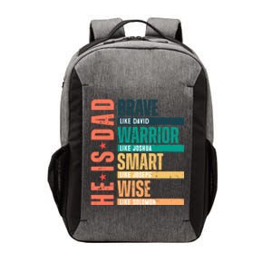 Retro He Is Dad Brave Like David Vector Backpack