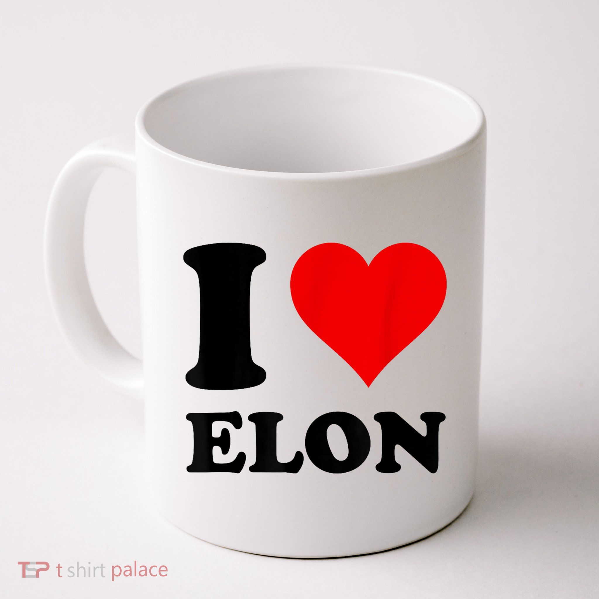 Red Heart I Love Elon Musk Mug