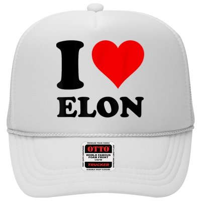 Red Heart I Love Elon Musk Trucker Hat