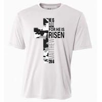 Religious He Is Risen Christian Easter Camouflage Cross Cooling Performance Crew T-Shirt