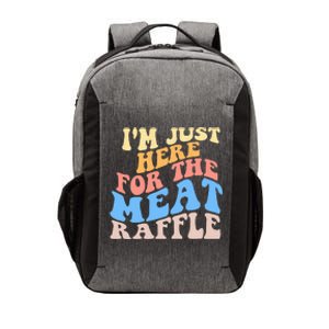 Retro Hippy IM Just Here For The Meat Raffle Meat Drawing Vector Backpack