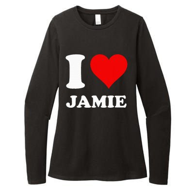 Red Heart I Love Jamie Womens CVC Long Sleeve Shirt