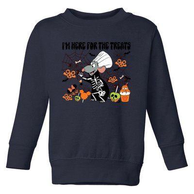 Remy Halloween Im Here For The Treats Snacks Halloween Little Toddler Sweatshirt