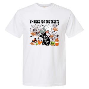 Remy Halloween Im Here For The Treats Snacks Halloween Little Garment-Dyed Heavyweight T-Shirt